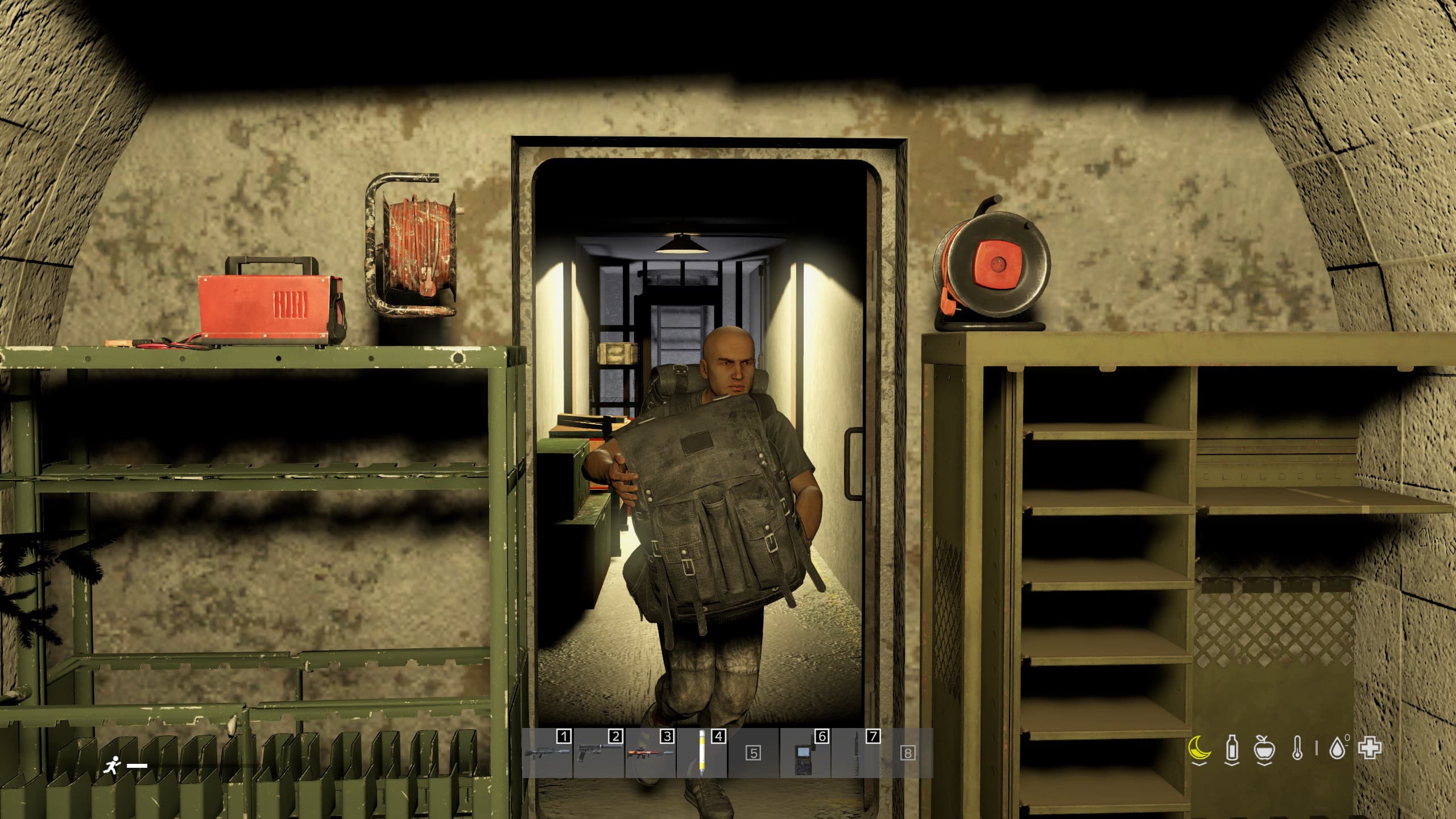 Underground base loot room
