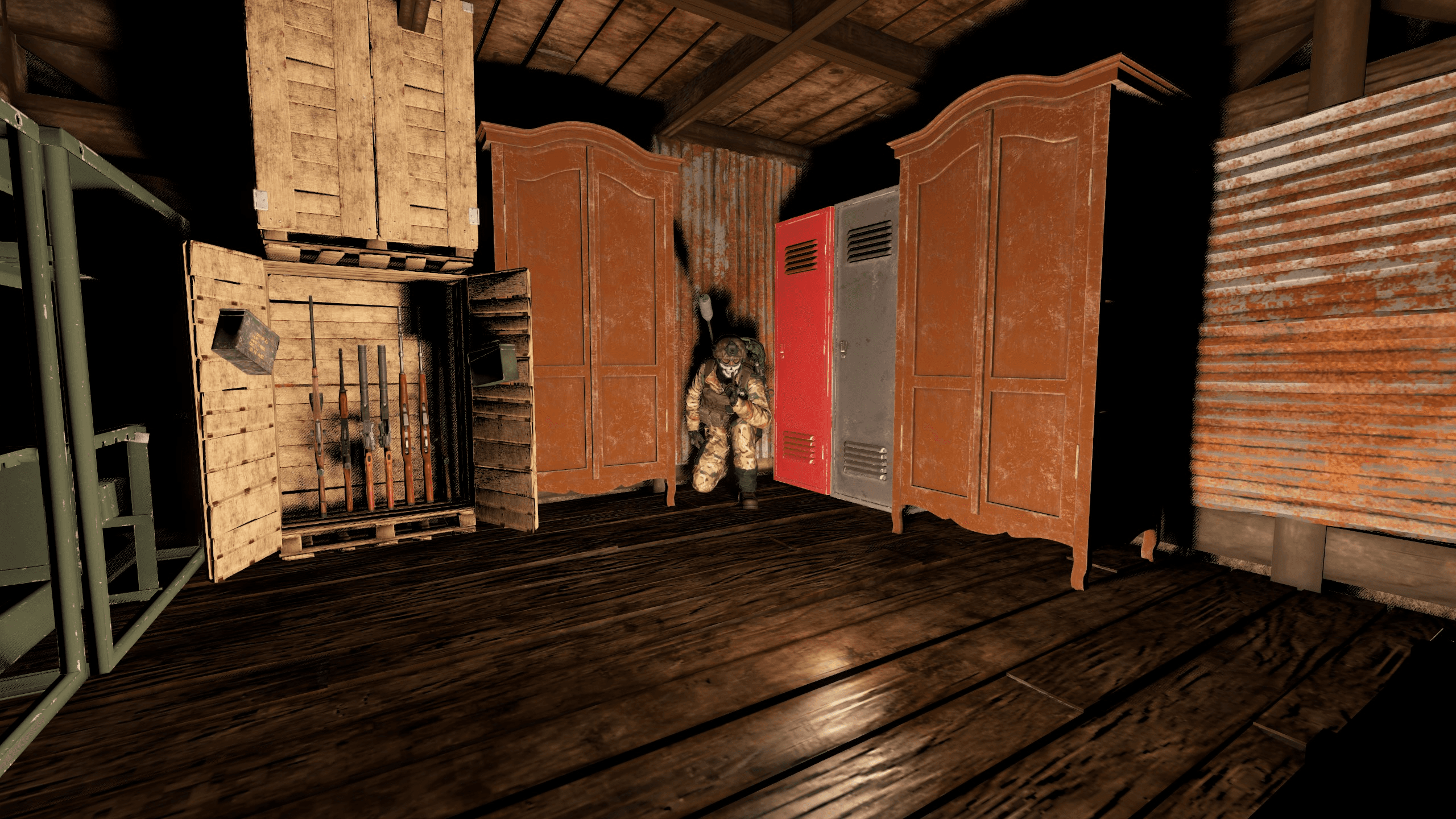 Underground base interior