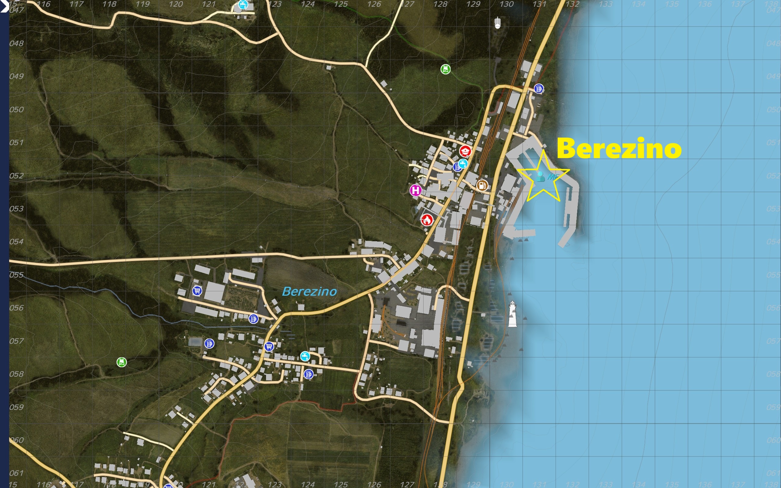 Berezino to Severomorsk link location