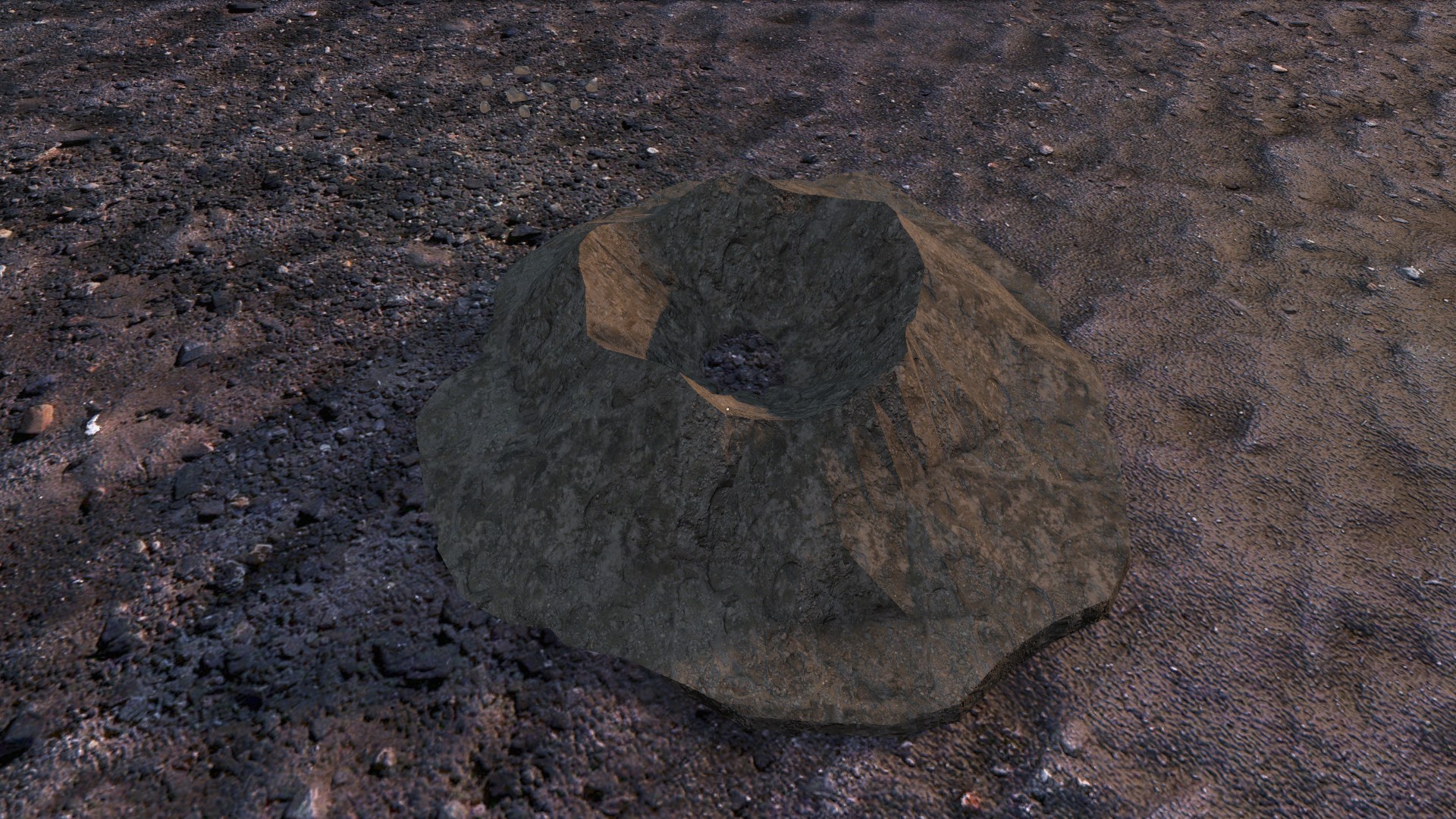 A normal dirt pile — the Hatch Dig Site left after digging.