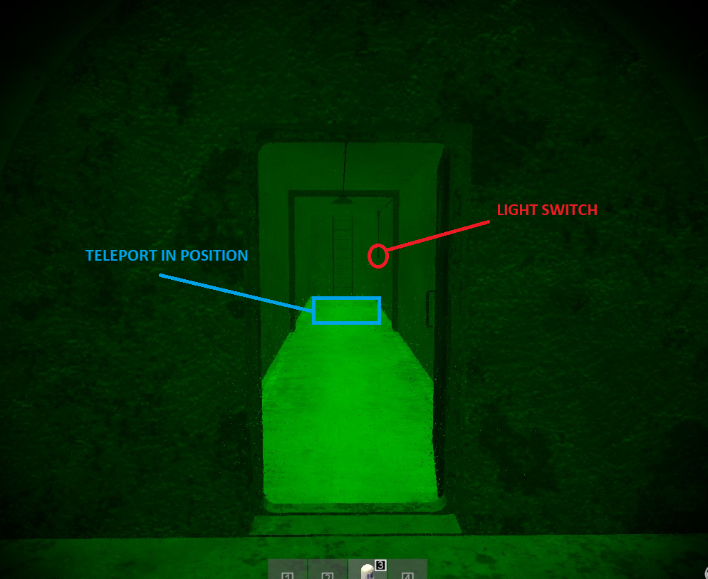 The corridor beyond the Tier 3 door