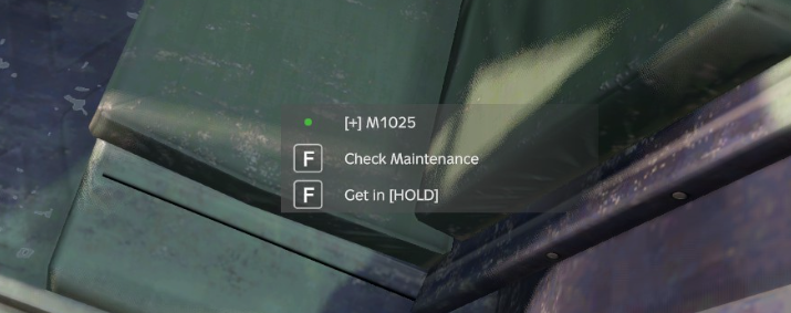 The check maintenance prompt when looking at a vehicle